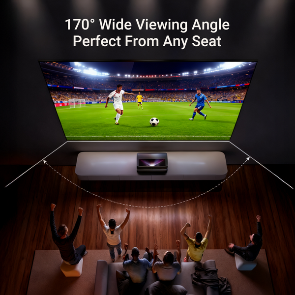 FORMOVIE - 100" -120''Lenticular Ambient Light Rejection (ALR) Fixed Frame Ultra Short Throw (UST) Projector Screen,4K/8K Active 3D